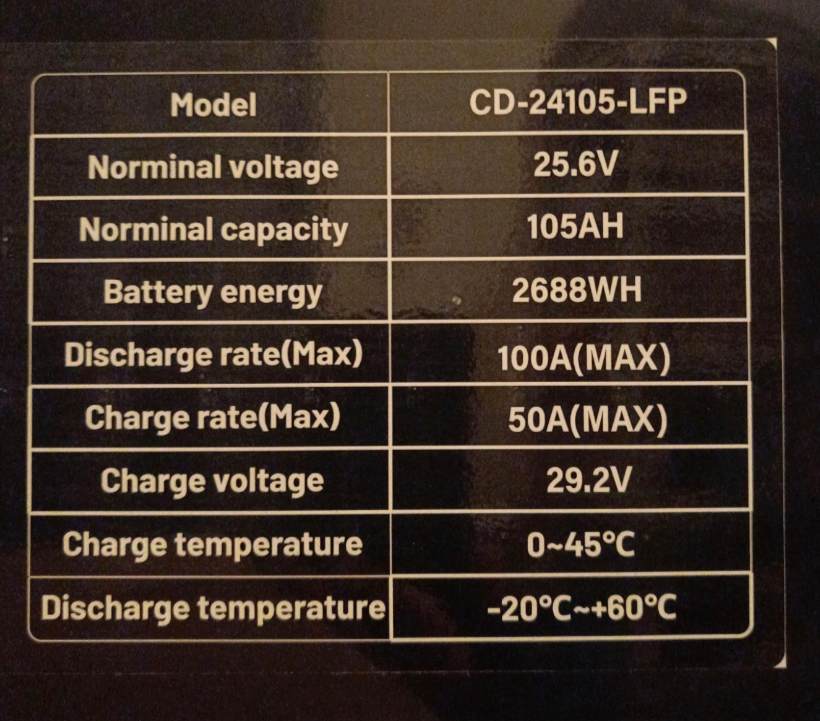 SIPANI 24V 105Ah